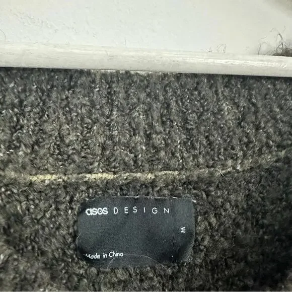 ASOS Design Black Pullover V-Neck Sweater Women's Size M - Picture 3 of 5